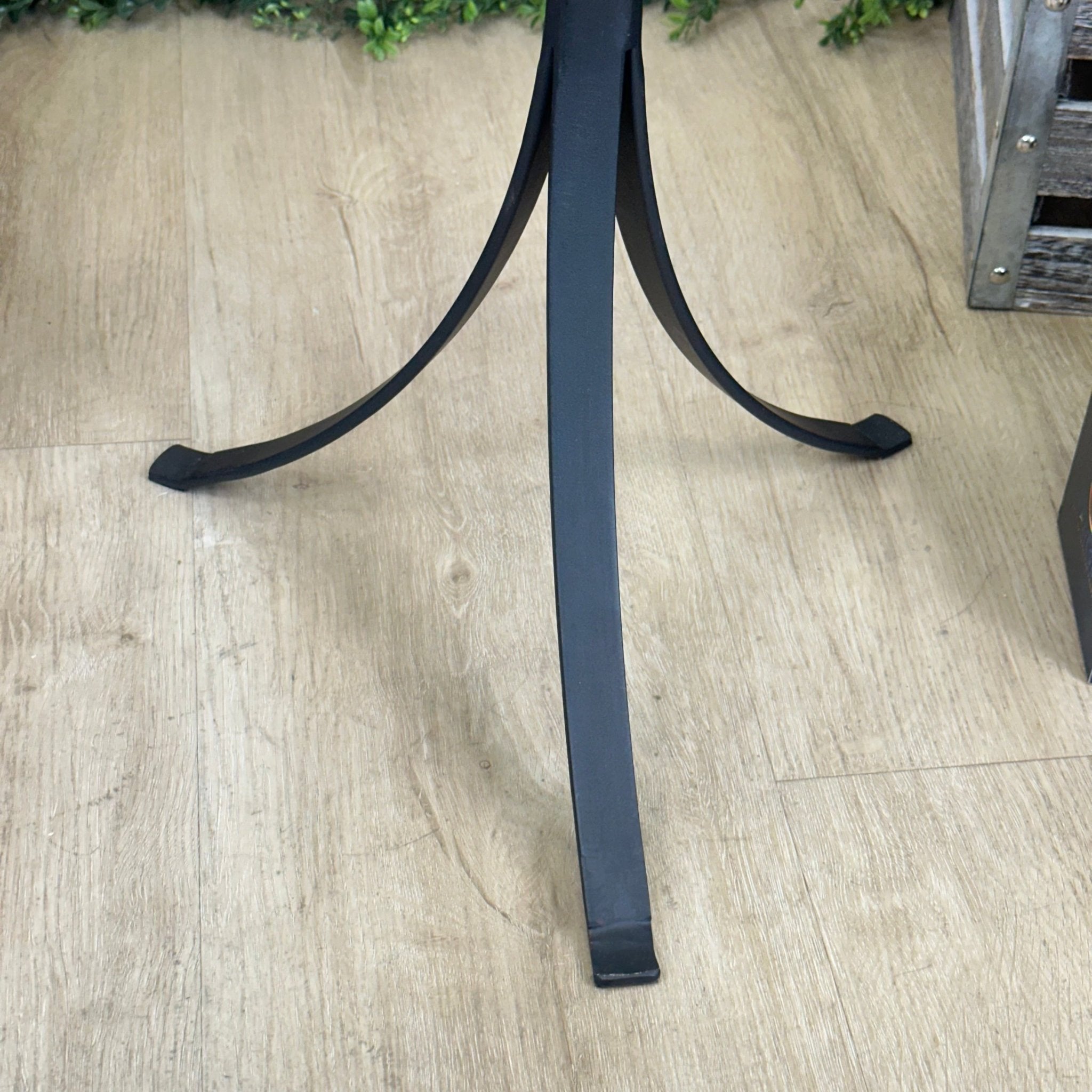 Natural Brazilian Agate Side Table on a black metal base, 22" Tall 1306 - 0045 - Brazil GemsBrazil GemsNatural Brazilian Agate Side Table on a black metal base, 22" Tall 1306 - 0045Tables: Side1306 - 0045