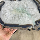 Natural Brazilian Agate Side Table on a black metal base, 22" Tall 1306 - 0046 - Brazil GemsBrazil GemsNatural Brazilian Agate Side Table on a black metal base, 22" Tall 1306 - 0046Tables: Side1306 - 0046