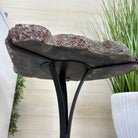 Natural Brazilian Agate Side Table on a black metal base, 22" Tall 1306 - 0047 - Brazil GemsBrazil GemsNatural Brazilian Agate Side Table on a black metal base, 22" Tall 1306 - 0047Tables: Side1306 - 0047