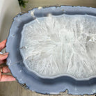 Natural Brazilian Agate Side Table on a black metal base, 22" Tall 1306 - 0049 - Brazil GemsBrazil GemsNatural Brazilian Agate Side Table on a black metal base, 22" Tall 1306 - 0049Tables: Side1306 - 0049