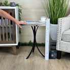 Natural Brazilian Agate Side Table on a black metal base, 22" Tall 1306 - 0049 - Brazil GemsBrazil GemsNatural Brazilian Agate Side Table on a black metal base, 22" Tall 1306 - 0049Tables: Side1306 - 0049