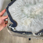 Natural Brazilian Agate Side Table on a black metal base, 22" Tall 1306 - 0050 - Brazil GemsBrazil GemsNatural Brazilian Agate Side Table on a black metal base, 22" Tall 1306 - 0050Tables: Side1306 - 0050