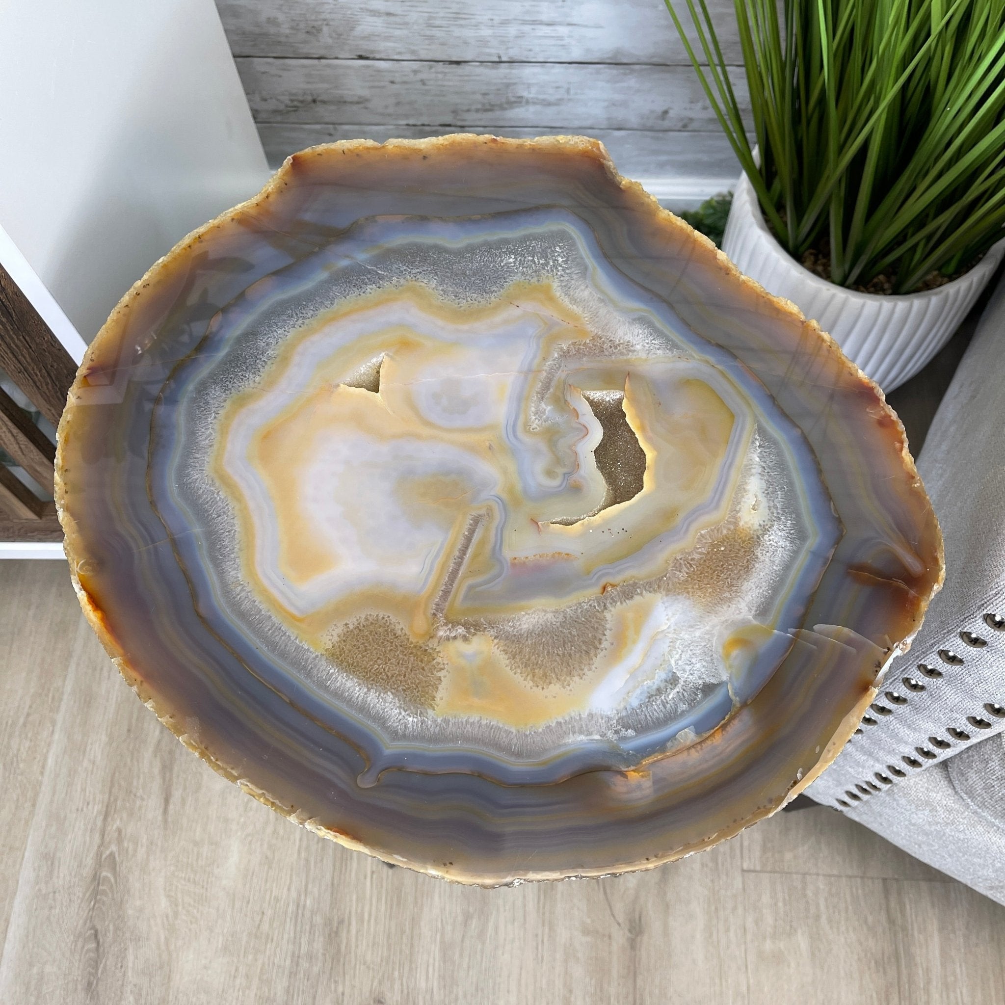 Natural Brazilian Agate Side Table Model # 1306-0033 Natural Brazilian Agate Side Table Model # 1306-0033
