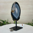 Natural Brazilian Agate Slice on a Metal Stand, 10.2" Tall #5067NA - 028 - Brazil GemsBrazil GemsNatural Brazilian Agate Slice on a Metal Stand, 10.2" Tall #5067NA - 028Slices on Fixed Bases5067NA - 028