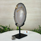 Natural Brazilian Agate Slice on a Metal Stand, 10.3" Tall #5067NA - 024 - Brazil GemsBrazil GemsNatural Brazilian Agate Slice on a Metal Stand, 10.3" Tall #5067NA - 024Slices on Fixed Bases5067NA - 024