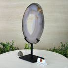 Natural Brazilian Agate Slice on a Metal Stand, 11" Tall #5067NA - 029 - Brazil GemsBrazil GemsNatural Brazilian Agate Slice on a Metal Stand, 11" Tall #5067NA - 029Slices on Fixed Bases5067NA - 029