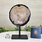 Natural Brazilian Agate Slice on a Metal Stand, 8.5" Tall #5067NA - 018 - Brazil GemsBrazil GemsNatural Brazilian Agate Slice on a Metal Stand, 8.5" Tall #5067NA - 018Slices on Fixed Bases5067NA - 018