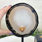 Natural Brazilian Agate Slice on a Metal Stand, 9.25" Tall #5067NA - 021 - Brazil GemsBrazil GemsNatural Brazilian Agate Slice on a Metal Stand, 9.25" Tall #5067NA - 021Slices on Fixed Bases5067NA - 021