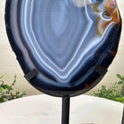 Natural Brazilian Agate Slice on a Metal Stand, 9.25" Tall #5067NA - 022 - Brazil GemsBrazil GemsNatural Brazilian Agate Slice on a Metal Stand, 9.25" Tall #5067NA - 022Slices on Fixed Bases5067NA - 022