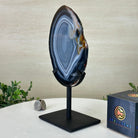 Natural Brazilian Agate Slice on a Metal Stand, 9.25" Tall #5067NA - 022 - Brazil GemsBrazil GemsNatural Brazilian Agate Slice on a Metal Stand, 9.25" Tall #5067NA - 022Slices on Fixed Bases5067NA - 022