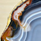 Natural Brazilian Agate Slice on a Metal Stand, 9.25" Tall #5067NA - 022 - Brazil GemsBrazil GemsNatural Brazilian Agate Slice on a Metal Stand, 9.25" Tall #5067NA - 022Slices on Fixed Bases5067NA - 022