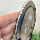 Natural Brazilian Agate Slice on a Metal Stand, 9.5" Tall #5067NA - 017 - Brazil GemsBrazil GemsNatural Brazilian Agate Slice on a Metal Stand, 9.5" Tall #5067NA - 017Slices on Fixed Bases5067NA - 017