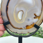 Natural Brazilian Agate Slice on a Metal Stand, 9.5" Tall #5067NA - 017 - Brazil GemsBrazil GemsNatural Brazilian Agate Slice on a Metal Stand, 9.5" Tall #5067NA - 017Slices on Fixed Bases5067NA - 017