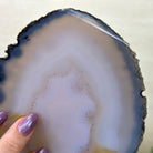 Natural Brazilian Agate Slice on a Metal Stand, 9.5" Tall #5067NA - 030 - Brazil GemsBrazil GemsNatural Brazilian Agate Slice on a Metal Stand, 9.5" Tall #5067NA - 030Slices on Fixed Bases5067NA - 030