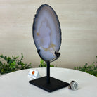 Natural Brazilian Agate Slice on a Metal Stand, 9.5" Tall #5067NA - 030 - Brazil GemsBrazil GemsNatural Brazilian Agate Slice on a Metal Stand, 9.5" Tall #5067NA - 030Slices on Fixed Bases5067NA - 030