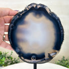 Natural Brazilian Agate Slice on Metal Stand, 10" Tall #5067NA - 045 - Brazil GemsBrazil GemsNatural Brazilian Agate Slice on Metal Stand, 10" Tall #5067NA - 045Slices on Fixed Bases5067NA - 045