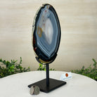 Natural Brazilian Agate Slice on Metal Stand, 10.5" Tall #5067NA - 039 - Brazil GemsBrazil GemsNatural Brazilian Agate Slice on Metal Stand, 10.5" Tall #5067NA - 039Slices on Fixed Bases5067NA - 039