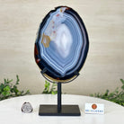 Natural Brazilian Agate Slice on Metal Stand, 10.5" Tall #5067NA - 039 - Brazil GemsBrazil GemsNatural Brazilian Agate Slice on Metal Stand, 10.5" Tall #5067NA - 039Slices on Fixed Bases5067NA - 039