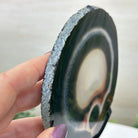 Natural Brazilian Agate Slice on Metal Stand, 8.5" Tall #5067NA - 031 - Brazil GemsBrazil GemsNatural Brazilian Agate Slice on Metal Stand, 8.5" Tall #5067NA - 031Slices on Fixed Bases5067NA - 031