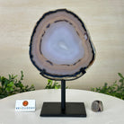 Natural Brazilian Agate Slice on Metal Stand, 9.25" Tall #5067NA - 027 - Brazil GemsBrazil GemsNatural Brazilian Agate Slice on Metal Stand, 9.25" Tall #5067NA - 027Slices on Fixed Bases5067NA - 027