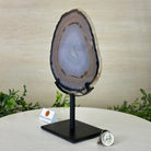 Natural Brazilian Agate Slice on Metal Stand, 9.25" Tall #5067NA - 027 - Brazil GemsBrazil GemsNatural Brazilian Agate Slice on Metal Stand, 9.25" Tall #5067NA - 027Slices on Fixed Bases5067NA - 027