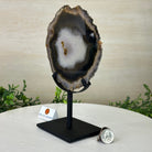 Natural Brazilian Agate Slice on Metal Stand, 9.25" Tall #5067NA - 034 - Brazil GemsBrazil GemsNatural Brazilian Agate Slice on Metal Stand, 9.25" Tall #5067NA - 034Slices on Fixed Bases5067NA - 034