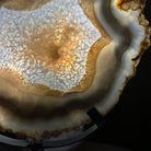 Natural Brazilian Agate Slice on Metal Stand, 9.25" Tall #5067NA - 034 - Brazil GemsBrazil GemsNatural Brazilian Agate Slice on Metal Stand, 9.25" Tall #5067NA - 034Slices on Fixed Bases5067NA - 034