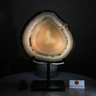 Natural Brazilian Agate Slice on Metal Stand, 9.3" Tall #5067NA - 043 - Brazil GemsBrazil GemsNatural Brazilian Agate Slice on Metal Stand, 9.3" Tall #5067NA - 043Slices on Fixed Bases5067NA - 043