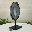 Natural Brazilian Agate Slice on Metal Stand, 9.4" Tall #5067NA - 041 - Brazil GemsBrazil GemsNatural Brazilian Agate Slice on Metal Stand, 9.4" Tall #5067NA - 041Slices on Fixed Bases5067NA - 041