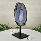 Natural Brazilian Agate Slice on Metal Stand, 9.4" Tall #5067NA - 041 - Brazil GemsBrazil GemsNatural Brazilian Agate Slice on Metal Stand, 9.4" Tall #5067NA - 041Slices on Fixed Bases5067NA - 041