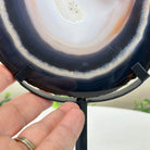 Natural Brazilian Agate Slice on Metal Stand, 9.4" Tall #5067NA - 042 - Brazil GemsBrazil GemsNatural Brazilian Agate Slice on Metal Stand, 9.4" Tall #5067NA - 042Slices on Fixed Bases5067NA - 042