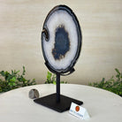 Natural Brazilian Agate Slice on Metal Stand, 9.75" Tall #5067NA - 032 - Brazil GemsBrazil GemsNatural Brazilian Agate Slice on Metal Stand, 9.75" Tall #5067NA - 032Slices on Fixed Bases5067NA - 032