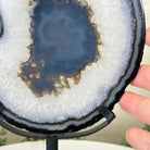 Natural Brazilian Agate Slice on Metal Stand, 9.75" Tall #5067NA - 032 - Brazil GemsBrazil GemsNatural Brazilian Agate Slice on Metal Stand, 9.75" Tall #5067NA - 032Slices on Fixed Bases5067NA - 032