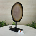 Natural Brazilian Agate Slice on Metal Stand, 9.8" Tall #5067NA - 036 - Brazil GemsBrazil GemsNatural Brazilian Agate Slice on Metal Stand, 9.8" Tall #5067NA - 036Slices on Fixed Bases5067NA - 036