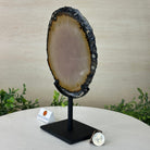 Natural Brazilian Agate Slice on Metal Stand, 9.8" Tall #5067NA - 036 - Brazil GemsBrazil GemsNatural Brazilian Agate Slice on Metal Stand, 9.8" Tall #5067NA - 036Slices on Fixed Bases5067NA - 036