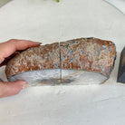 Natural Brazilian Agate Stone Bookends, 5.1 lbs & 4.7" Tall #5151NA - 050 - Brazil GemsBrazil GemsNatural Brazilian Agate Stone Bookends, 5.1 lbs & 4.7" Tall #5151NA - 050Bookends5151NA - 050