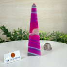 Pink Agate 4 - Sided Obelisk Tower, 6.3" Tall #3104PA - 002 - Brazil GemsBrazil GemsPink Agate 4 - Sided Obelisk Tower, 6.3" Tall #3104PA - 002Obelisks3104PA - 002