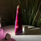Pink Agate 4 - Sided Obelisk Tower, 6.3" Tall #3104PA - 002 - Brazil GemsBrazil GemsPink Agate 4 - Sided Obelisk Tower, 6.3" Tall #3104PA - 002Obelisks3104PA - 002