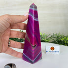 Pink Agate 4 - Sided Obelisk Tower, 6.3" Tall #3104PA - 002 - Brazil GemsBrazil GemsPink Agate 4 - Sided Obelisk Tower, 6.3" Tall #3104PA - 002Obelisks3104PA - 002