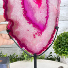 Pink Agate Slice on Metal Base, 16.5" Tall Model #5065PA-044 - Brazil GemsBrazil GemsPink Agate Slice on Metal Base, 16.5" Tall Model #5065PA-044Slices on Fixed Bases5065PA-044