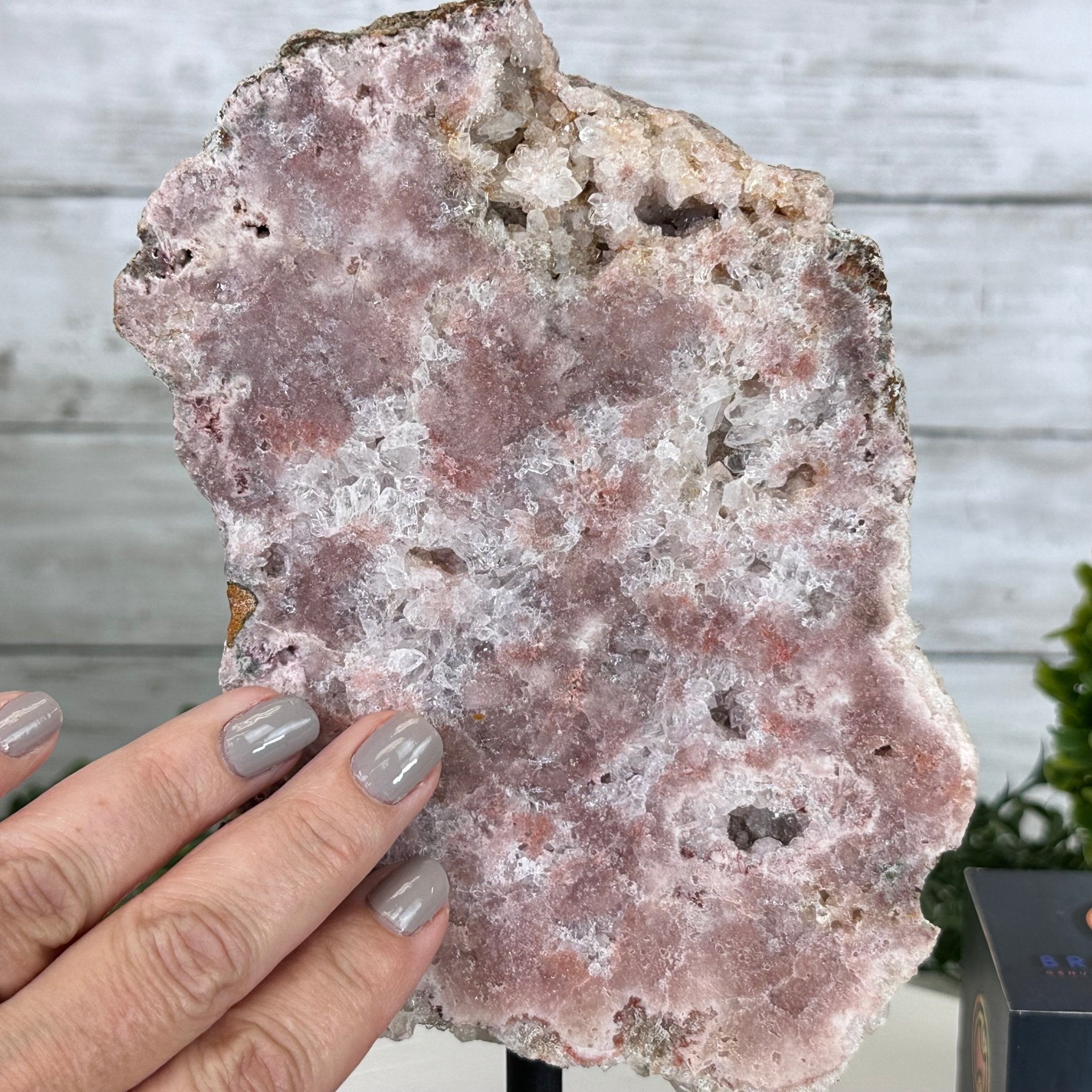 QTY 1 - XL Pink Amethyst Polished Slab / Bulk authentic Wholesale Crystals / 7-10 Lbs. Average