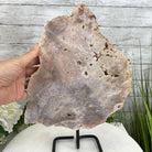 Pink Amethyst Slice on a Stand, 8.7 lbs and 14" Tall #5742-0039 by Brazil Gems - Brazil GemsBrazil GemsPink Amethyst Slice on a Stand, 8.7 lbs and 14" Tall #5742-0039 by Brazil GemsSlices on Fixed Bases5742-0039