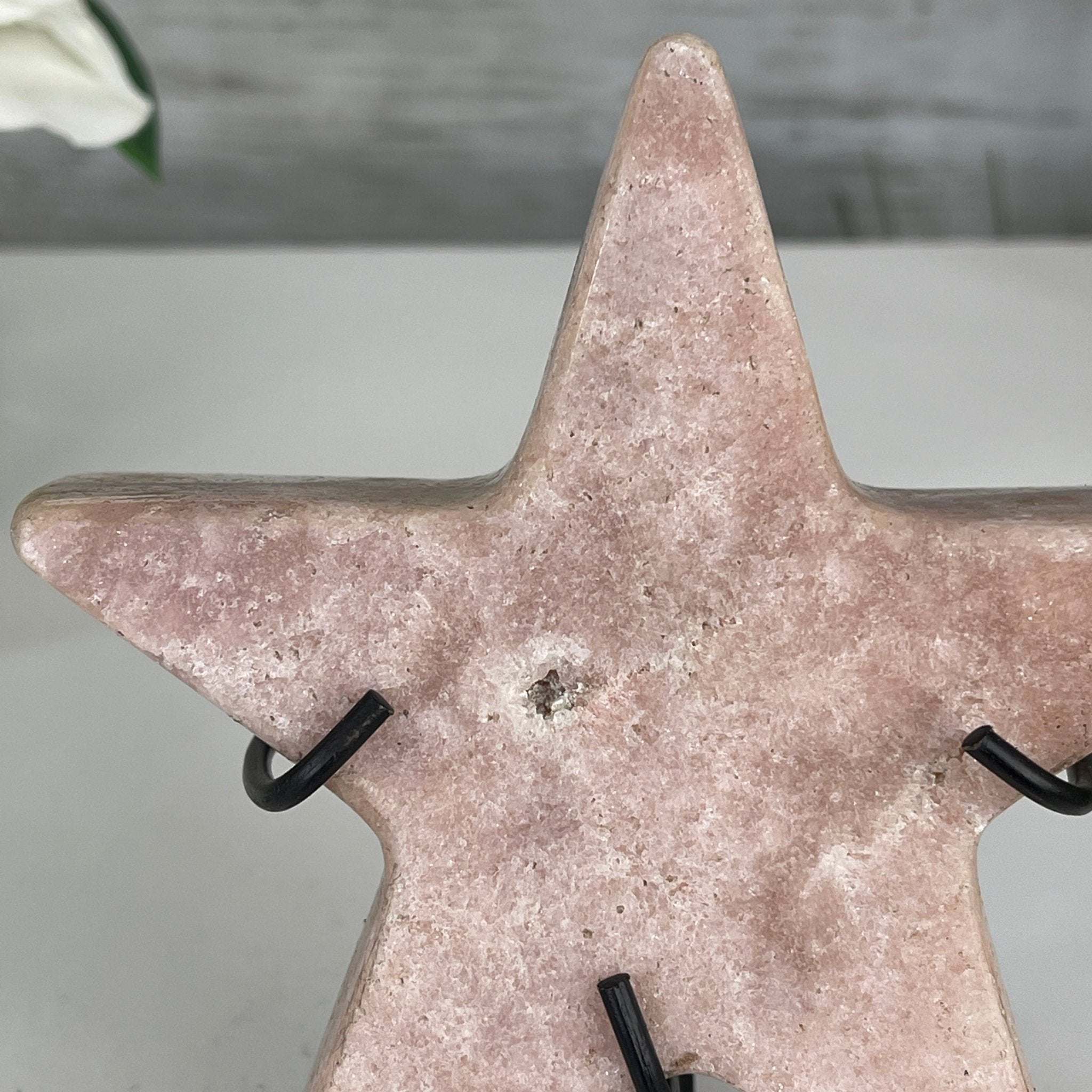Pink Amethyst Star on a Metal Stand 5.5" Tall #5746-0003 by Brazil Gems - Brazil GemsBrazil GemsPink Amethyst Star on a Metal Stand 5.5" Tall #5746-0003 by Brazil GemsStars5746-0003