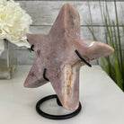 Pink Amethyst Star on a Metal Stand 6.75" Tall #5746-0010 by Brazil Gems - Brazil GemsBrazil GemsPink Amethyst Star on a Metal Stand 6.75" Tall #5746-0010 by Brazil GemsStars5746-0010