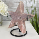 Pink Amethyst Star on a Metal Stand 7.5" Tall #5746-0014 by Brazil Gems - Brazil GemsBrazil GemsPink Amethyst Star on a Metal Stand 7.5" Tall #5746-0014 by Brazil GemsStars5746-0014