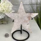 Pink Amethyst Star on a Metal Stand 7.6" Tall #5746-0018 by Brazil Gems - Brazil GemsBrazil GemsPink Amethyst Star on a Metal Stand 7.6" Tall #5746-0018 by Brazil GemsStars5746-0018