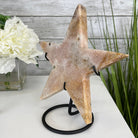 Pink Amethyst Star on a Metal Stand 9" Tall #5746-0013 by Brazil Gems - Brazil GemsBrazil GemsPink Amethyst Star on a Metal Stand 9" Tall #5746-0013 by Brazil GemsStars5746-0013