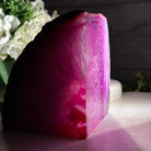 Pink Dyed Brazilian Agate Stone Bookends, 10.9 lbs & 5" tall #5151PA-027 - Brazil GemsBrazil GemsPink Dyed Brazilian Agate Stone Bookends, 10.9 lbs & 5" tall #5151PA-027Bookends5151PA-027