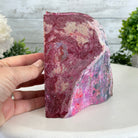 Pink Dyed Brazilian Agate Stone Bookends, 10.9 lbs & 5" tall #5151PA-027 - Brazil GemsBrazil GemsPink Dyed Brazilian Agate Stone Bookends, 10.9 lbs & 5" tall #5151PA-027Bookends5151PA-027