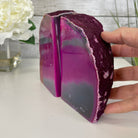 Pink Dyed Brazilian Agate Stone Bookends, 5.2" tall & 6.2 lbs #5151-0024 by Brazil Gems - Brazil GemsBrazil GemsPink Dyed Brazilian Agate Stone Bookends, 5.2" tall & 6.2 lbs #5151-0024 by Brazil GemsBookends5151PA-024